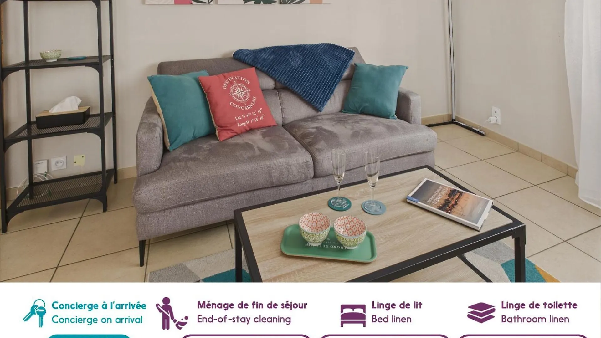 Appartement Pour 2 En Plein Centre Ville Concarneau 0*,  Frankrike